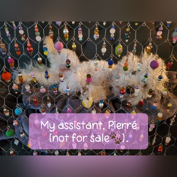 BOHO CHICKEN WIRE BEADED FRAME/WALL DECOR - Picture 7 of 7